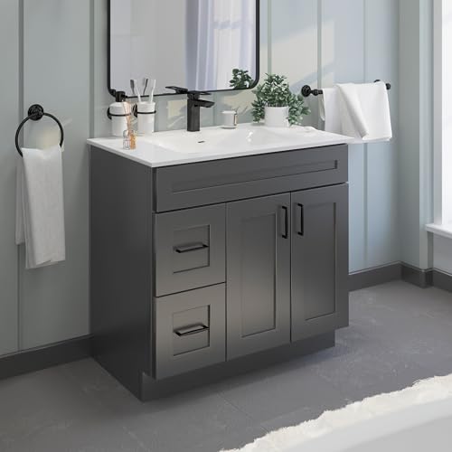 Grey Shaker Vanity Base