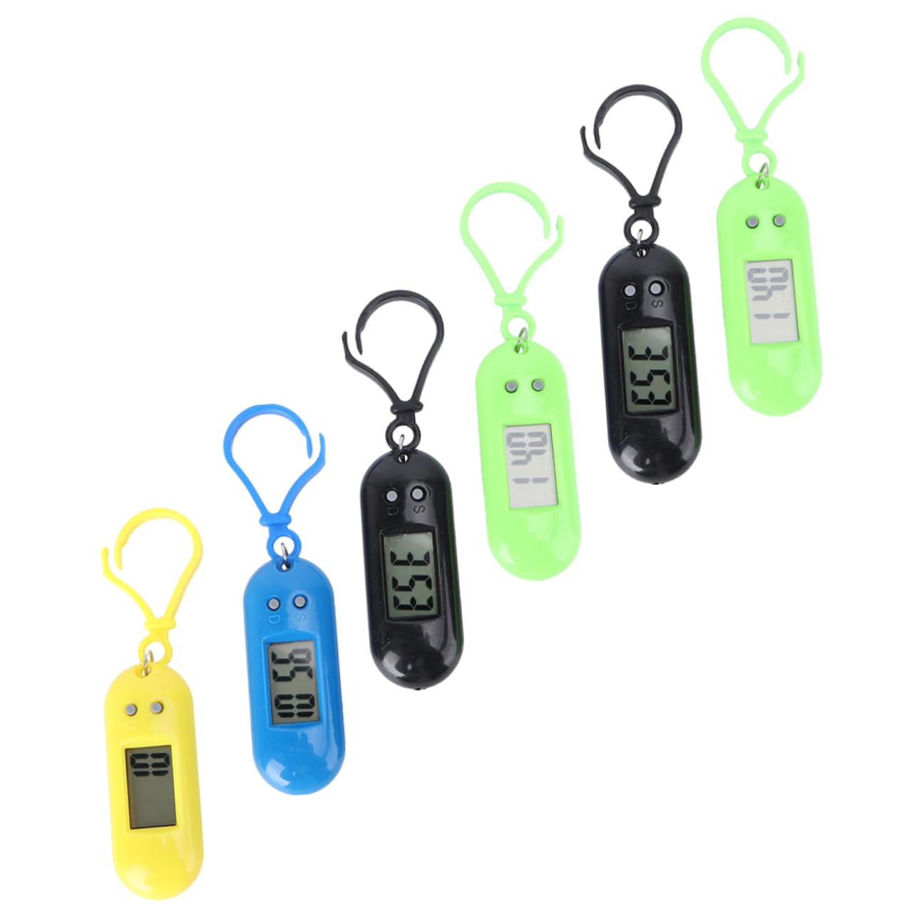 Elegant MUSISALY 6-Piece Keychain Watches Set - Vintage Pocket Watches with Keyring for Students, Boys & Girls - Perfect for School, Gifts & Collectibles