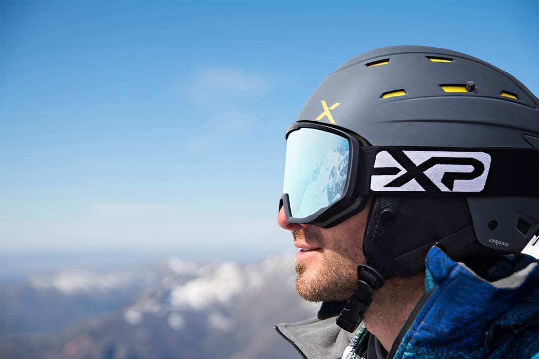 EXP VISION Parent-Child Ski Goggles Set - OTG Anti-Fog Snow Goggles with 100% UV400 Protection for Men, Women, Boys & Girls - Perfect for Family Skiing, Snowboarding & Winter Sports