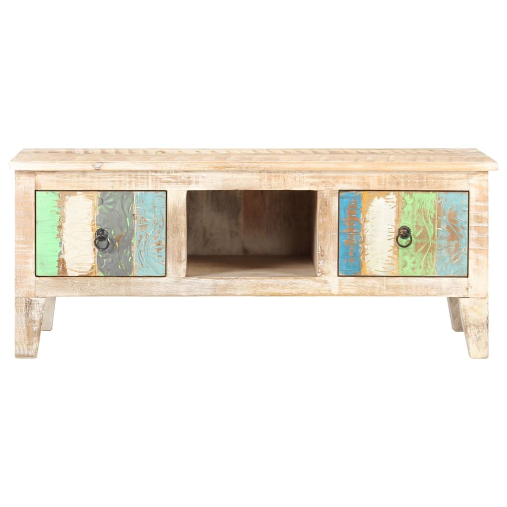 Square Coffee Table with Storage - 39.4