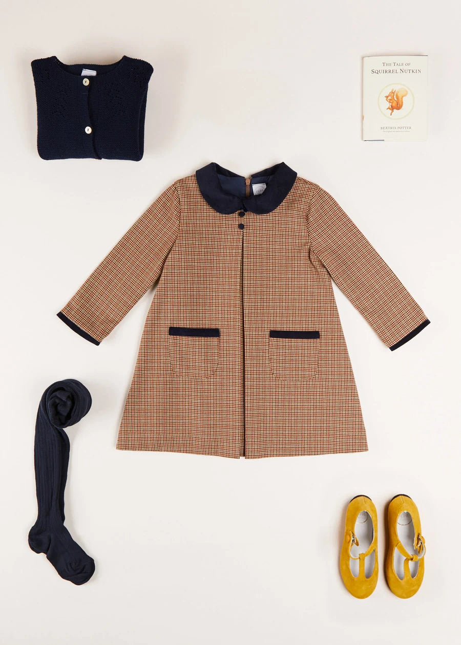 Stylish Chester Check Dress for Girls - Perfect for School, Parties & Special Occasions