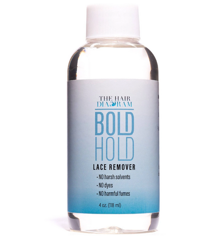 BOLD HOLD Lace Remover 4oz - Gentle & Effective Lace Adhesive Remover for Wigs & Hairpieces - Perfect for Salon, Cosplay & Daily Use