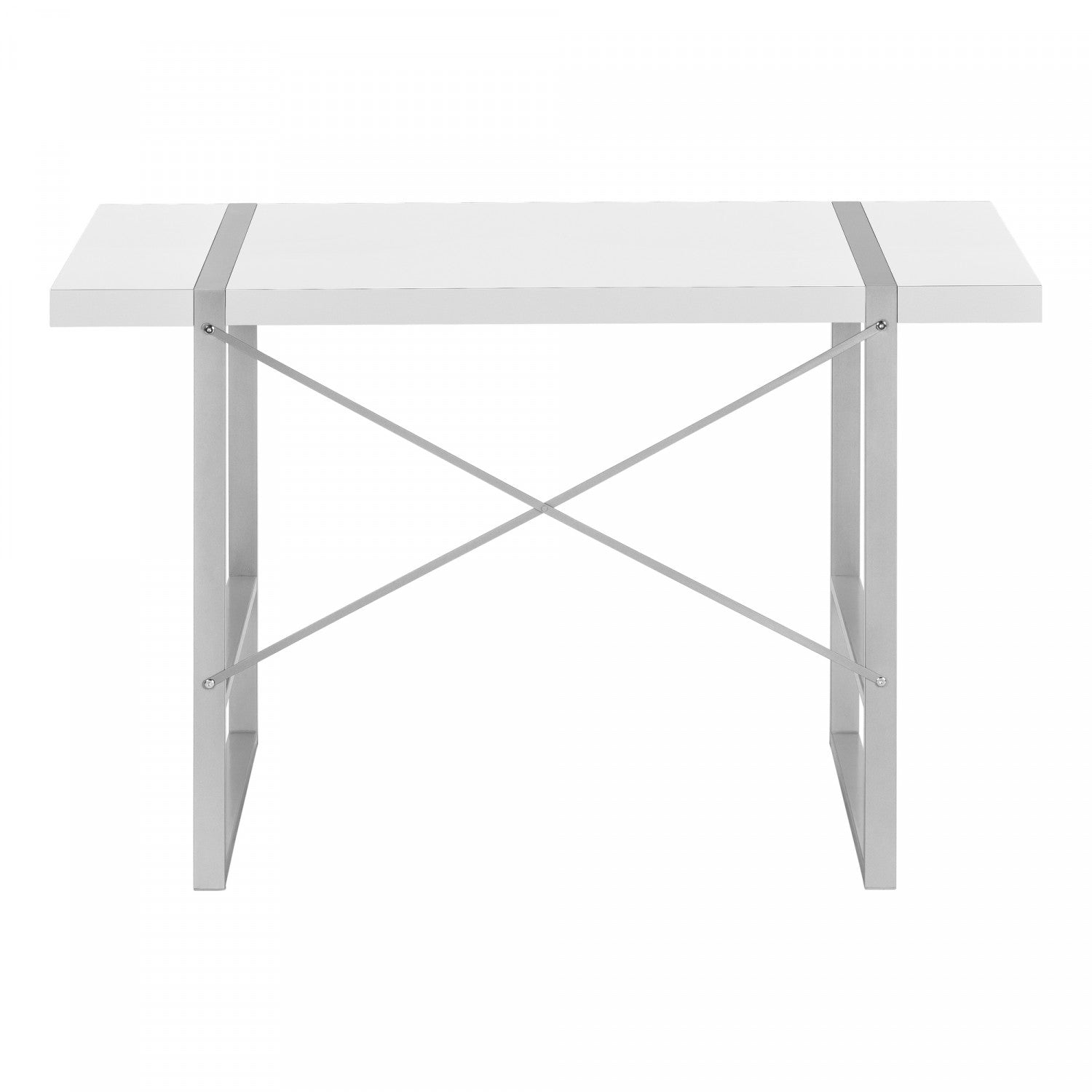 White Dray Desk - Modern Home Office Desk for Remote Work & Study | Ergonomic Design for Small Spaces & Apartments