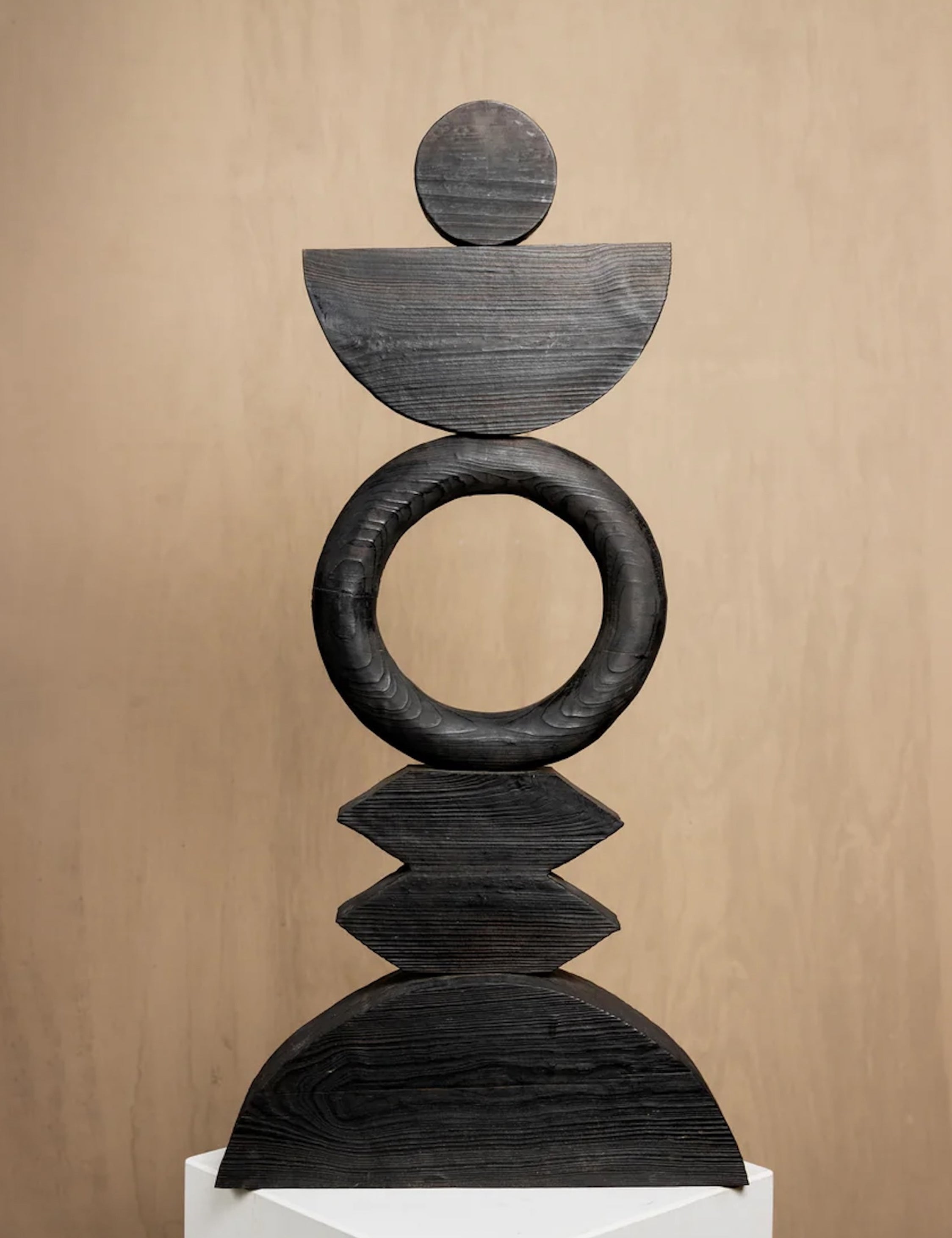 Handcrafted Meso Arco Wood Sculpture - Modern Home Decor, Office Art, and Unique Gift Idea for Art Lovers