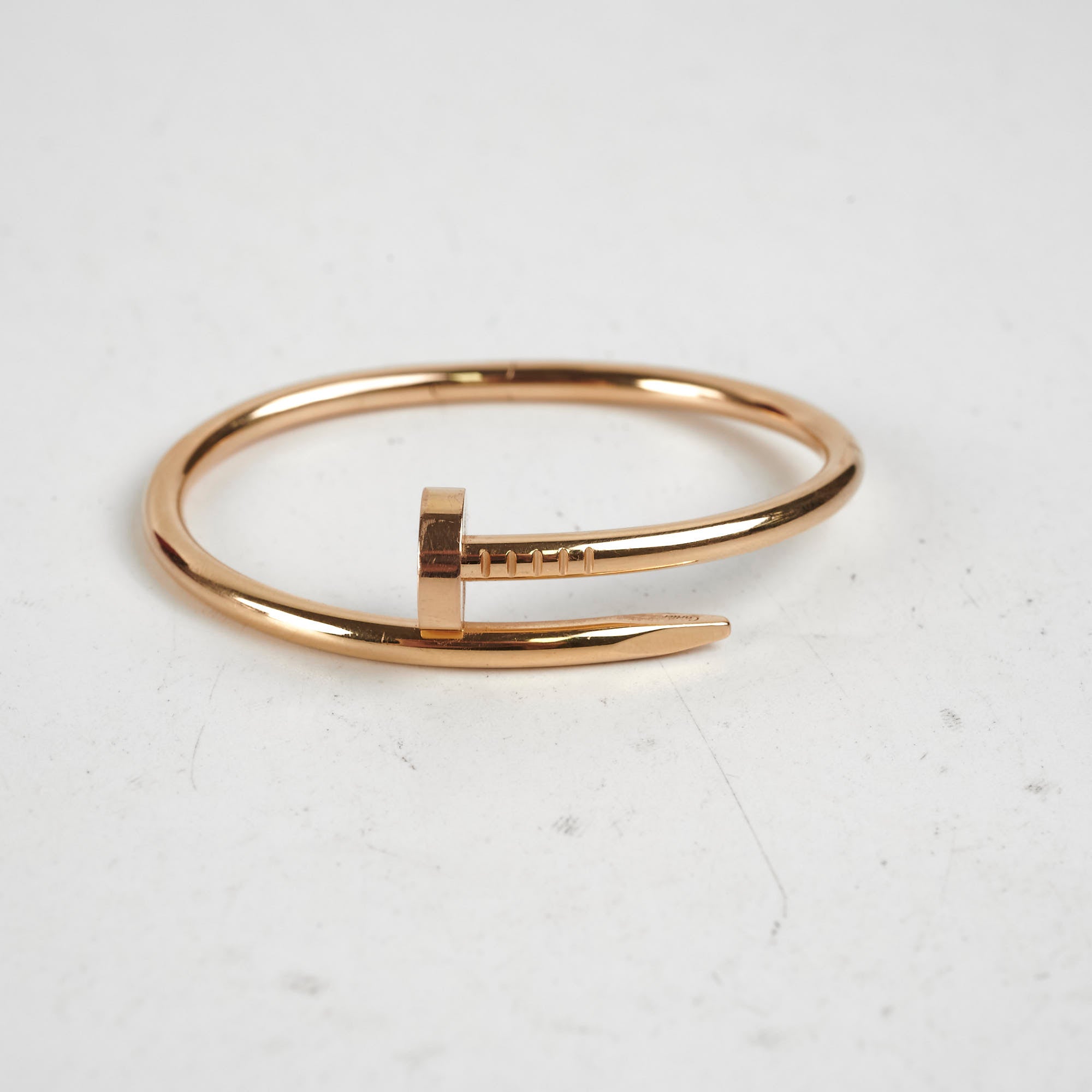 Cartier Juste Un Clou JUC Bracelet 15 Size 18K Pink Gold Luxury Jewelry - Perfect for Weddings, Anniversaries & Special Occasions