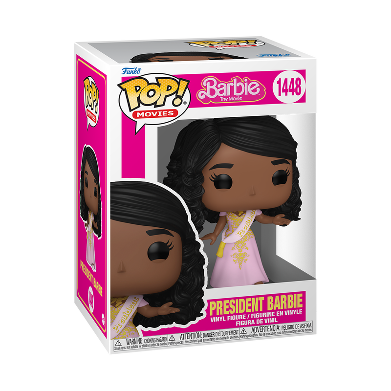 President Barbie Funko Pop #1448 Collectible Vinyl Figure with Protector Case - Perfect for Display, Gifts, and Barbie Fans Collection