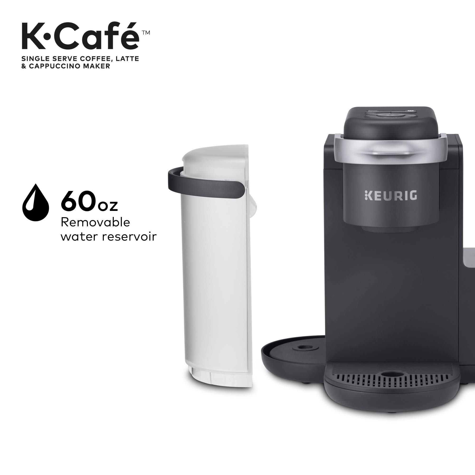 Keurig K-Café Single Serve & Carafe Coffee Maker with 32 Illy Coffee Intenso Dark Roast K-Cup Pods - Perfect for Home, Office & Entertaining