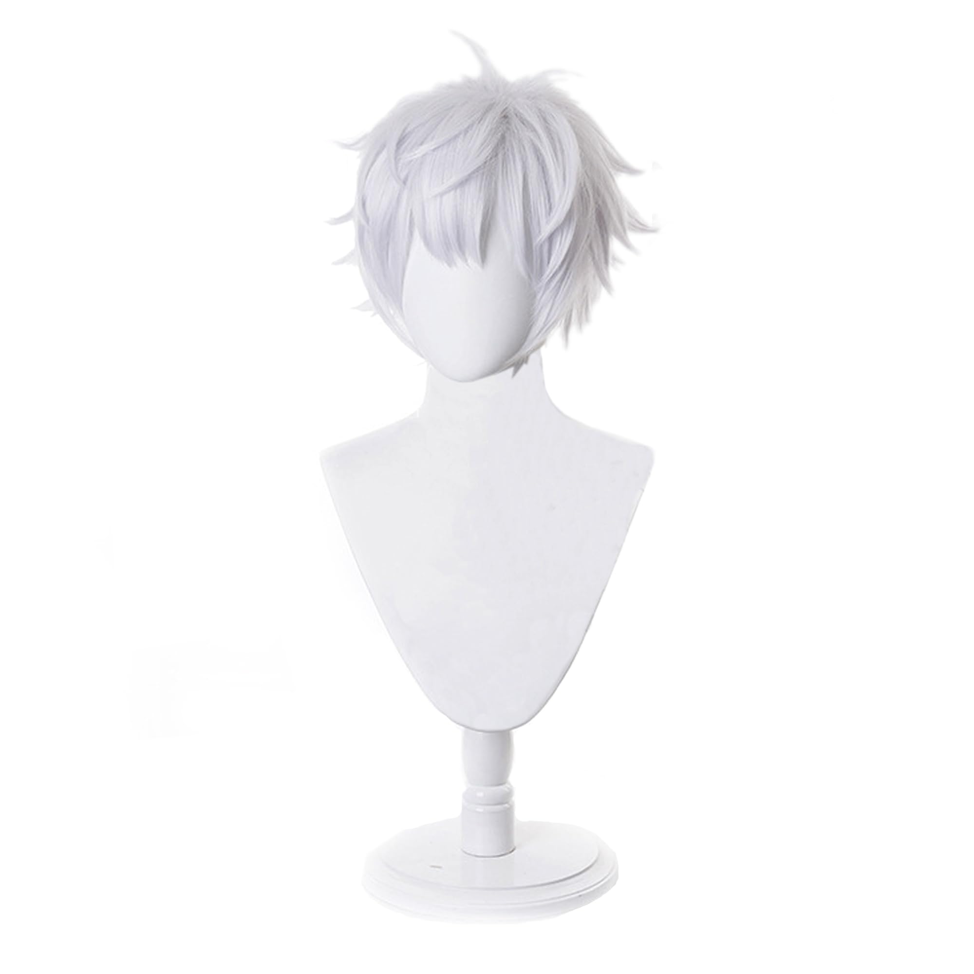 Gojo Satoru Cosplay Glasses with Wig Set - Anime Sunglasses & White Hair Wig for Jujutsu Kaisen Cosplay Costume Accessories - Perfect for Halloween, Comic Con, and Anime Conventions