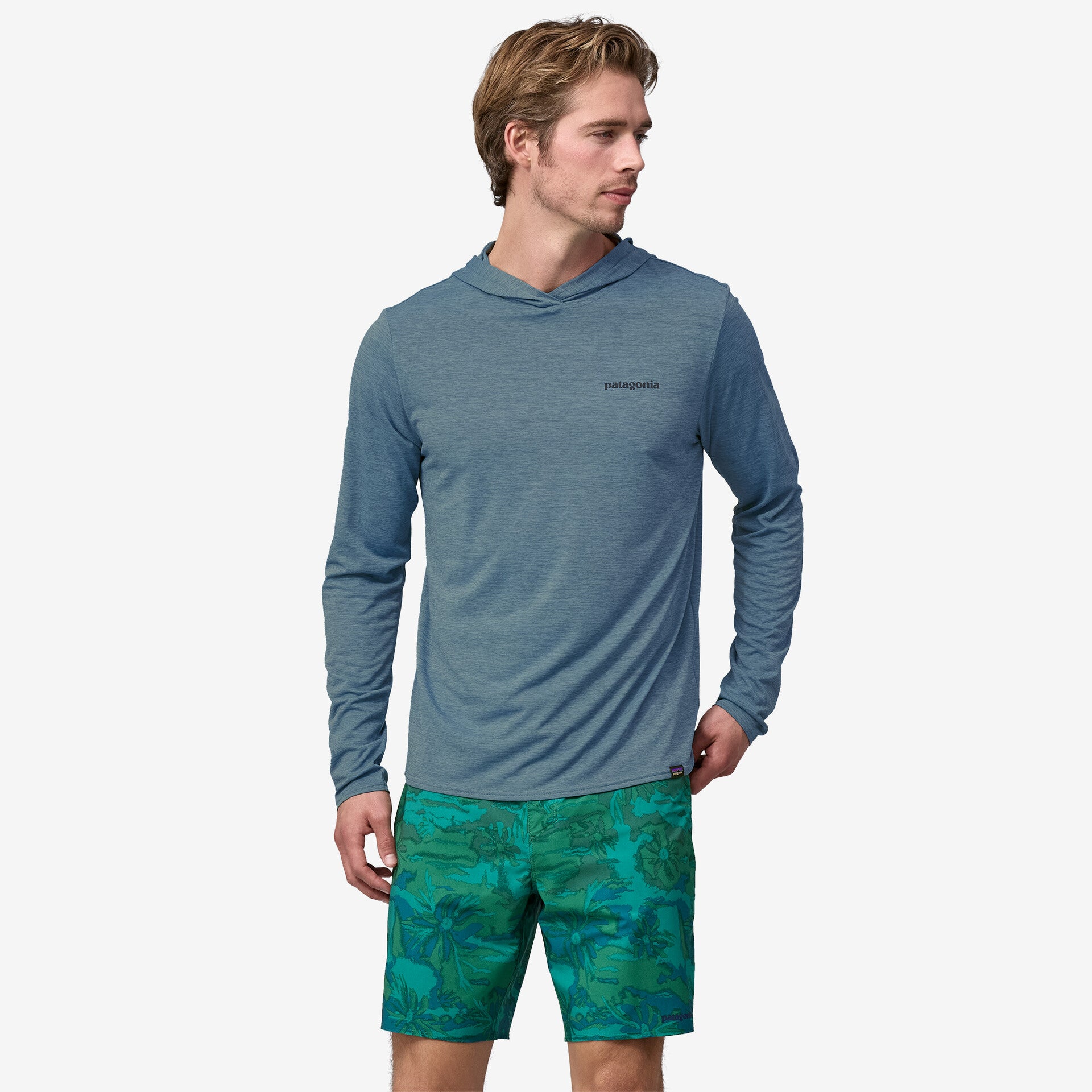 Capilene® Cool Daily Graphic Hoody for Men - Lightweight & Breathable Hooded Sweatshirt - Perfect for Hiking, Running & Outdoor Activities