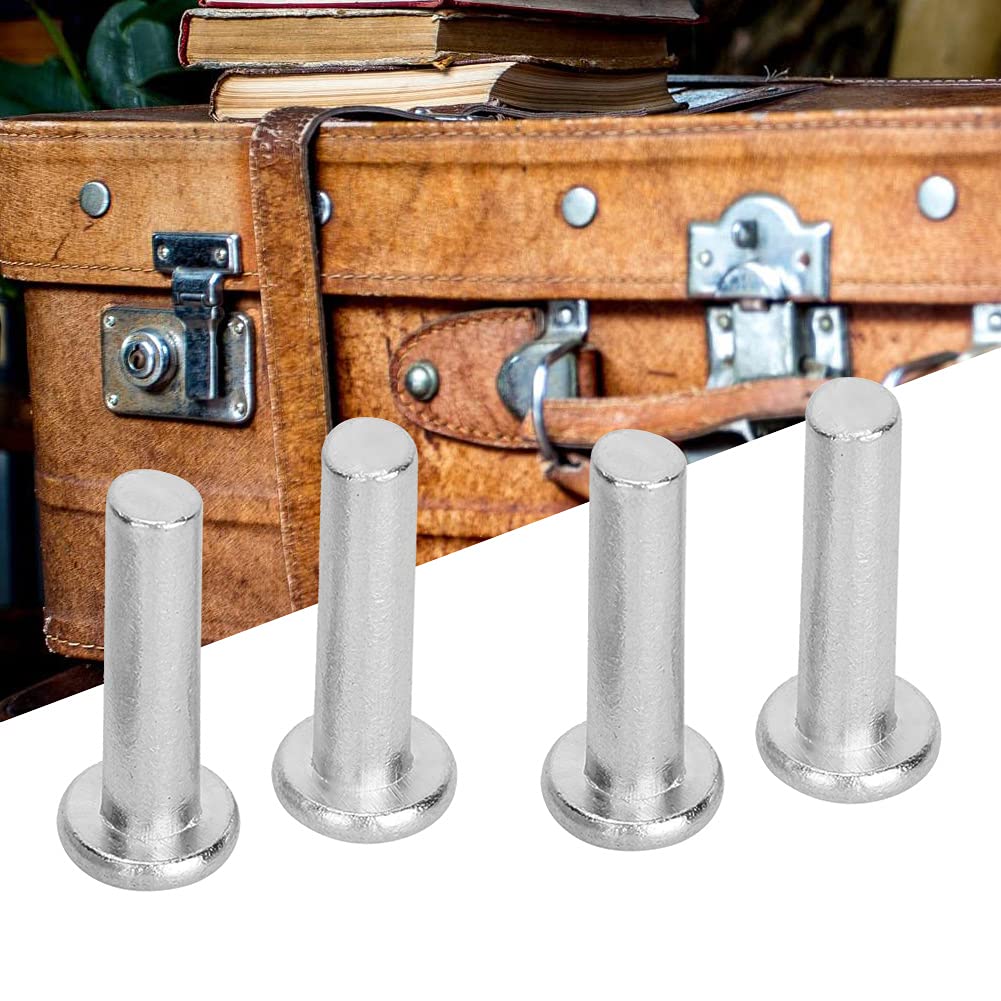 M6 Aluminum Solid Rivet Flat Head - Durable Workshop Repair Hardware Accessories (M6x25) - Perfect for Metal Fabrication, Automotive, and DIY Projects
