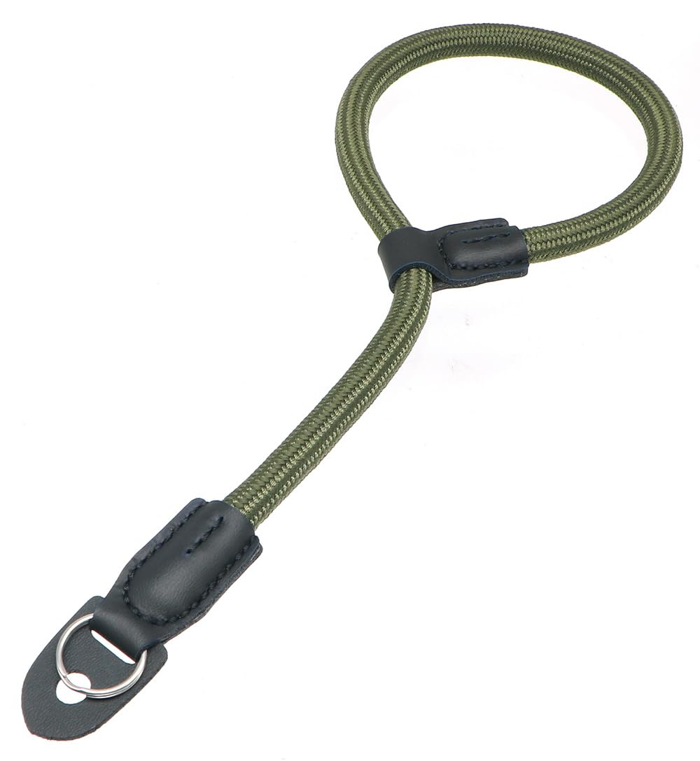 Quick Release Camera Hand Strap Wrist Strap for DSLR Mirrorless Cameras - Adjustable Climbing Rope Design (Green) - Secure Grip for Travel, Hiking & Outdoor Photography