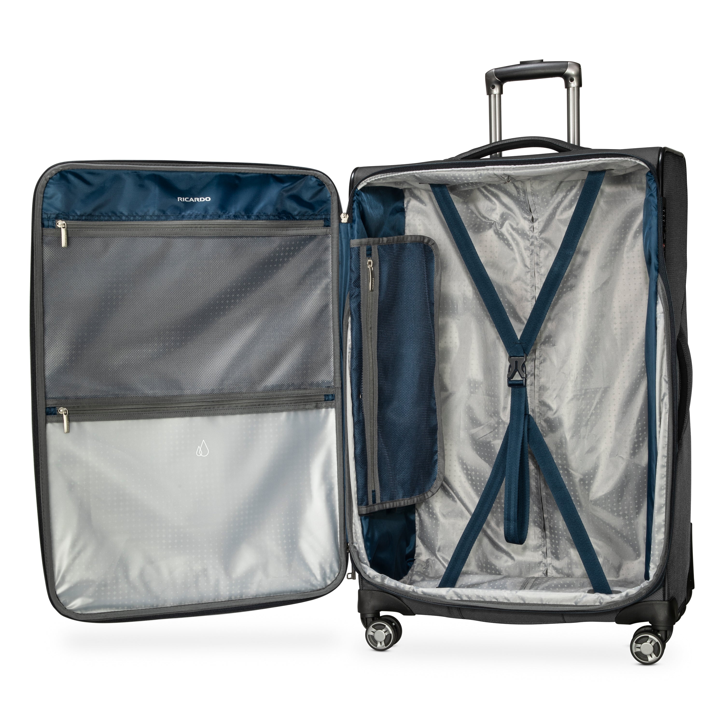 Ricardo Beverly Hills Avalon Spinner 3-Piece Luggage Set - Lightweight Expandable Suitcase with 360° Wheels for Travel, Business Trips & Family Vacations
