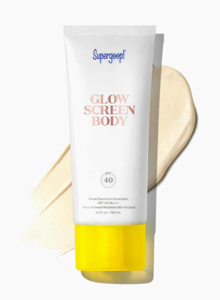 Supergoop! Glowscreen SPF 40 Body Sunscreen - Hydrating & Illuminating Broad Spectrum Protection for Face & Body | Perfect for Beach Days, Outdoor Activities & Daily Sun Care