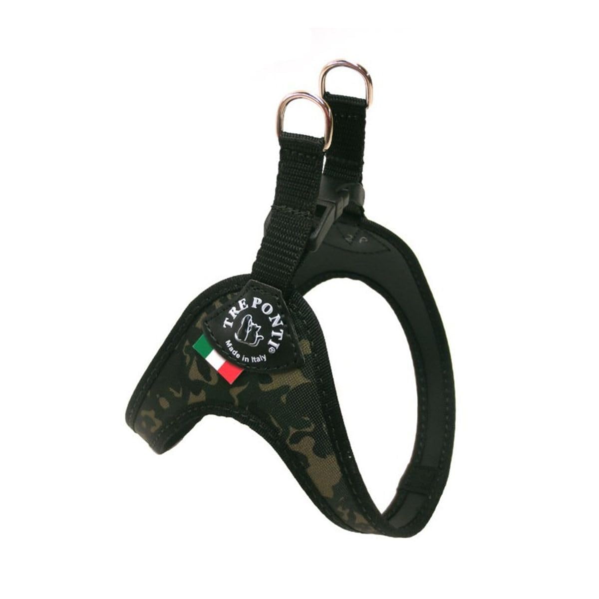 Tre Ponti Easy Fit Adjustable Dog Harness - Size 1.5 Camouflage Pattern - Perfect for Walking, Training & Outdoor Adventures