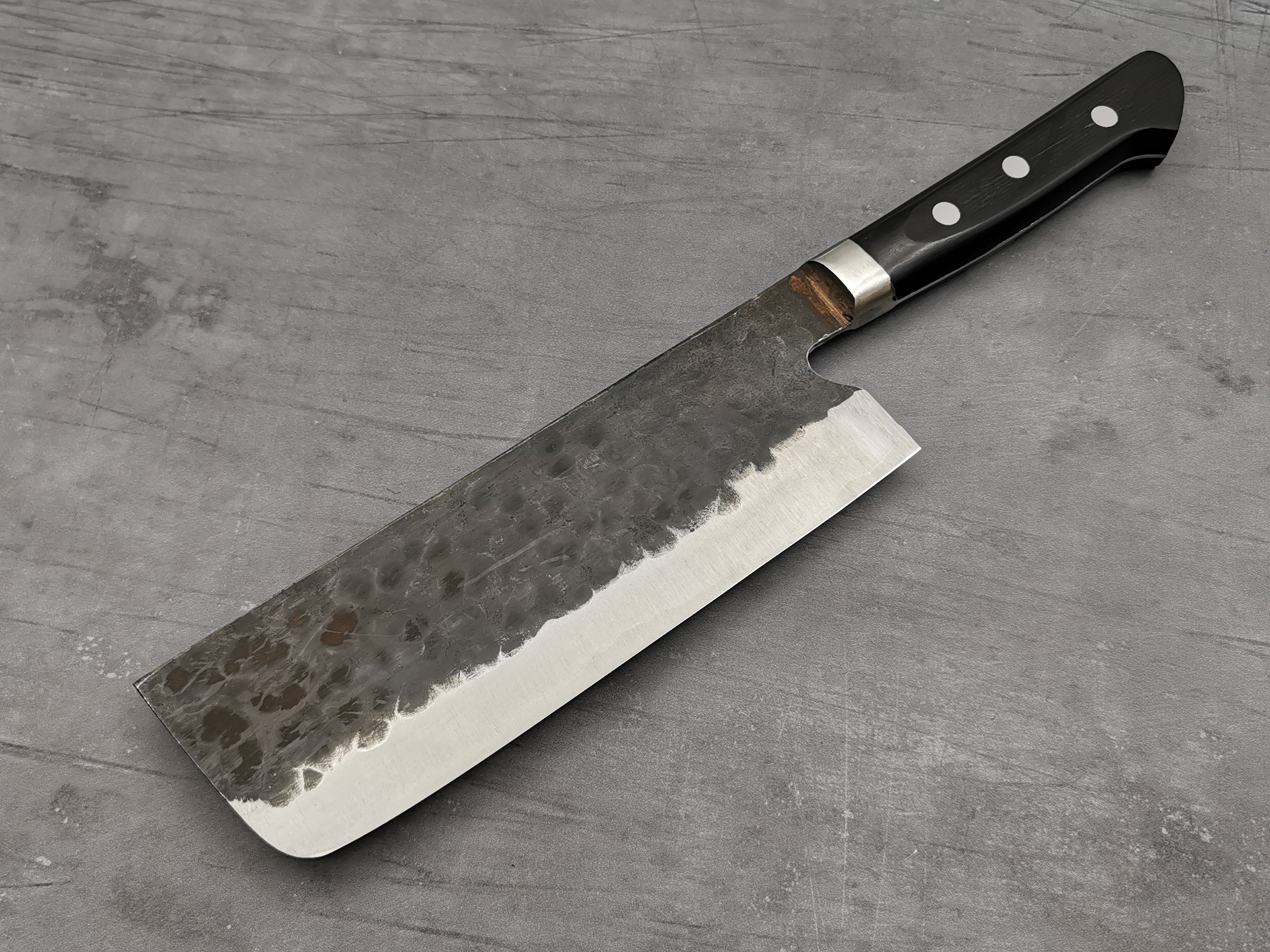 Premium Fujiwara Denka Nakiri Knife - Japanese High-Carbon Steel Vegetable Knife for Professional Chefs & Home Cooking - Perfect for Slicing, Dicing & Chopping Vegetables
