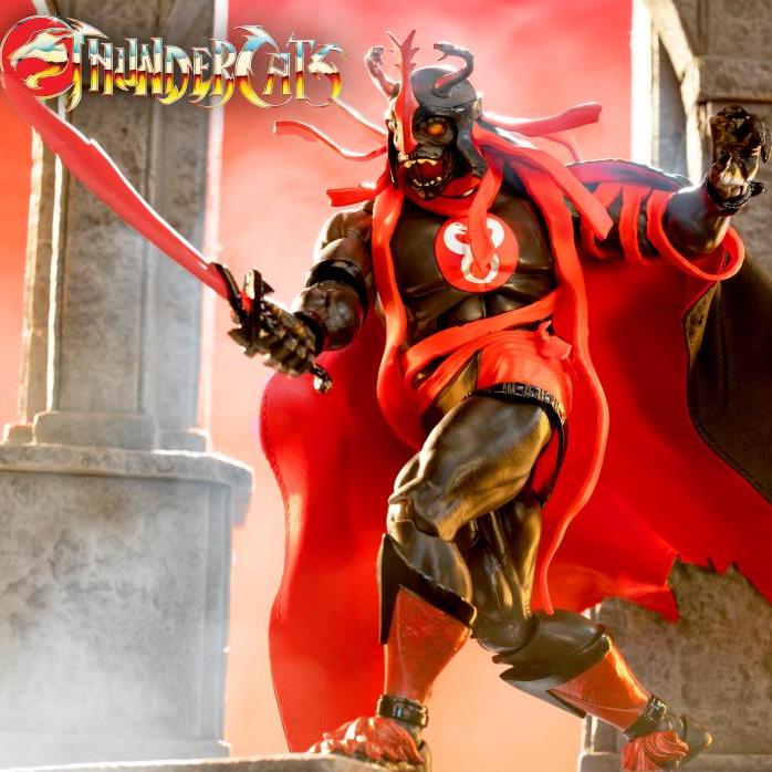 Mumm Ra the Ever Living - Exclusive Black & Red Version | ThunderCats ULTIMATES! Action Figure | Collectible Toy for Fans & Display