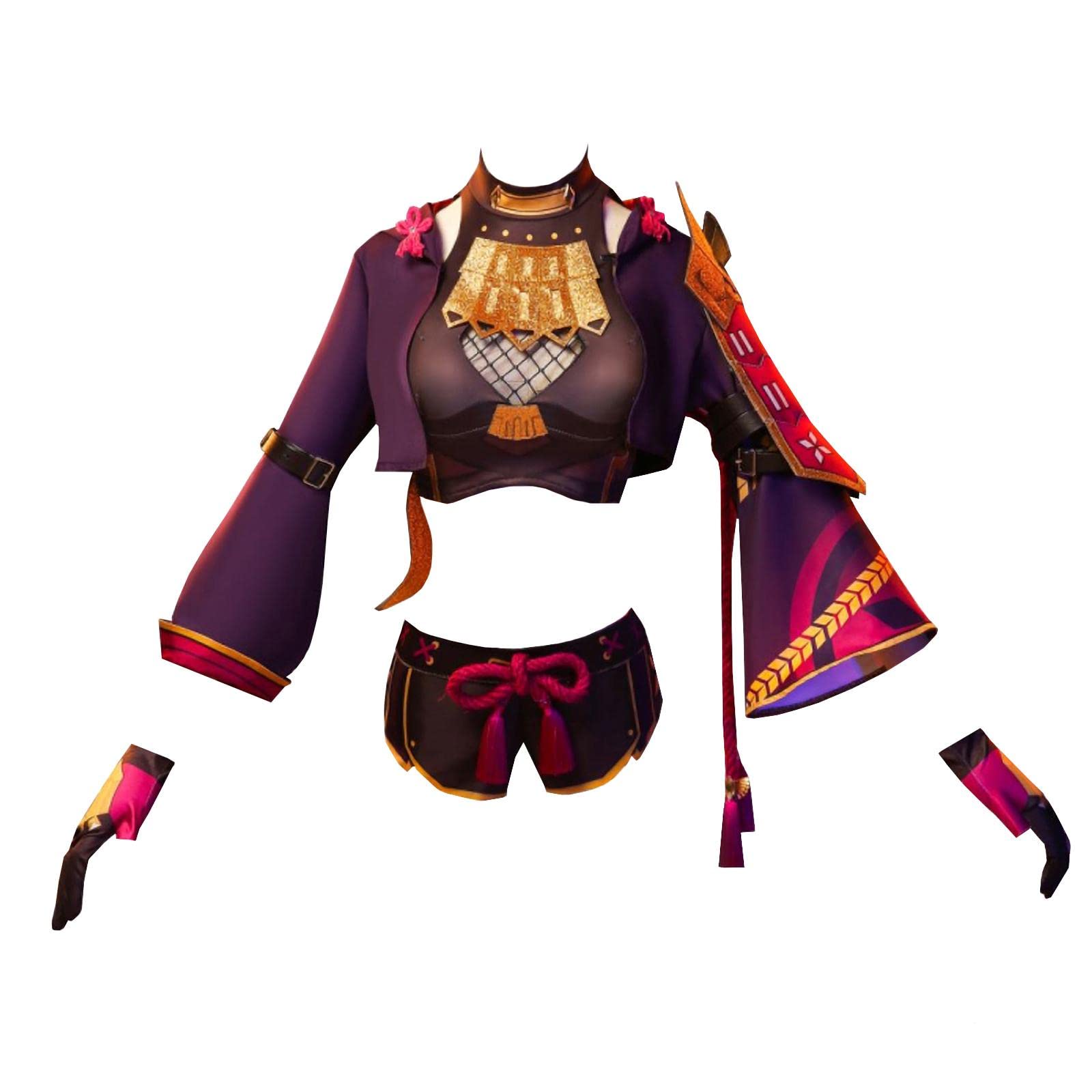 Genshin Impact Kuki Shinobu Cosplay Costume - Ransheng Yugu Ninja Outfit for Ara Taki Faction | Perfect for Anime Conventions, Halloween & Cosplay Events