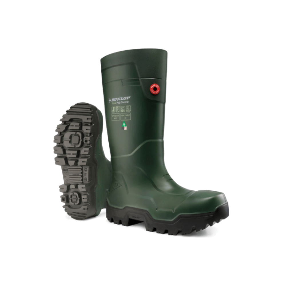 Dunlop FieldPro Unisex Thermo+ Composite Toe Rubber Work Boots - Waterproof Safety Shoes for Construction, Warehouse & Outdoor Work - DLPLKL0 Size 15