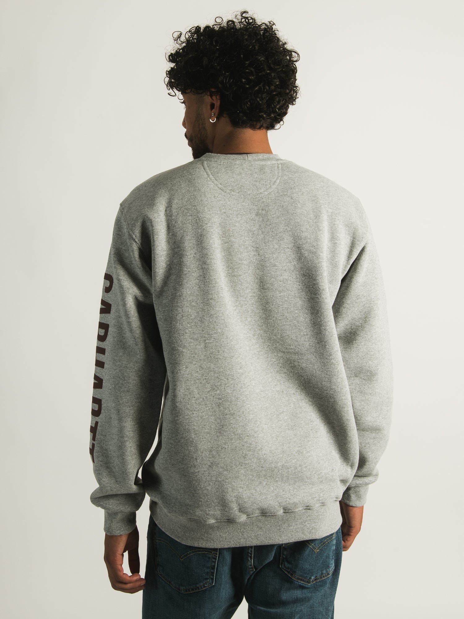 Carhartt Midweight Logo Crewneck Sweatshirt for Men & Women - Comfortable & Durable Workwear - Perfect for Outdoor Work, Casual Wear & Layering