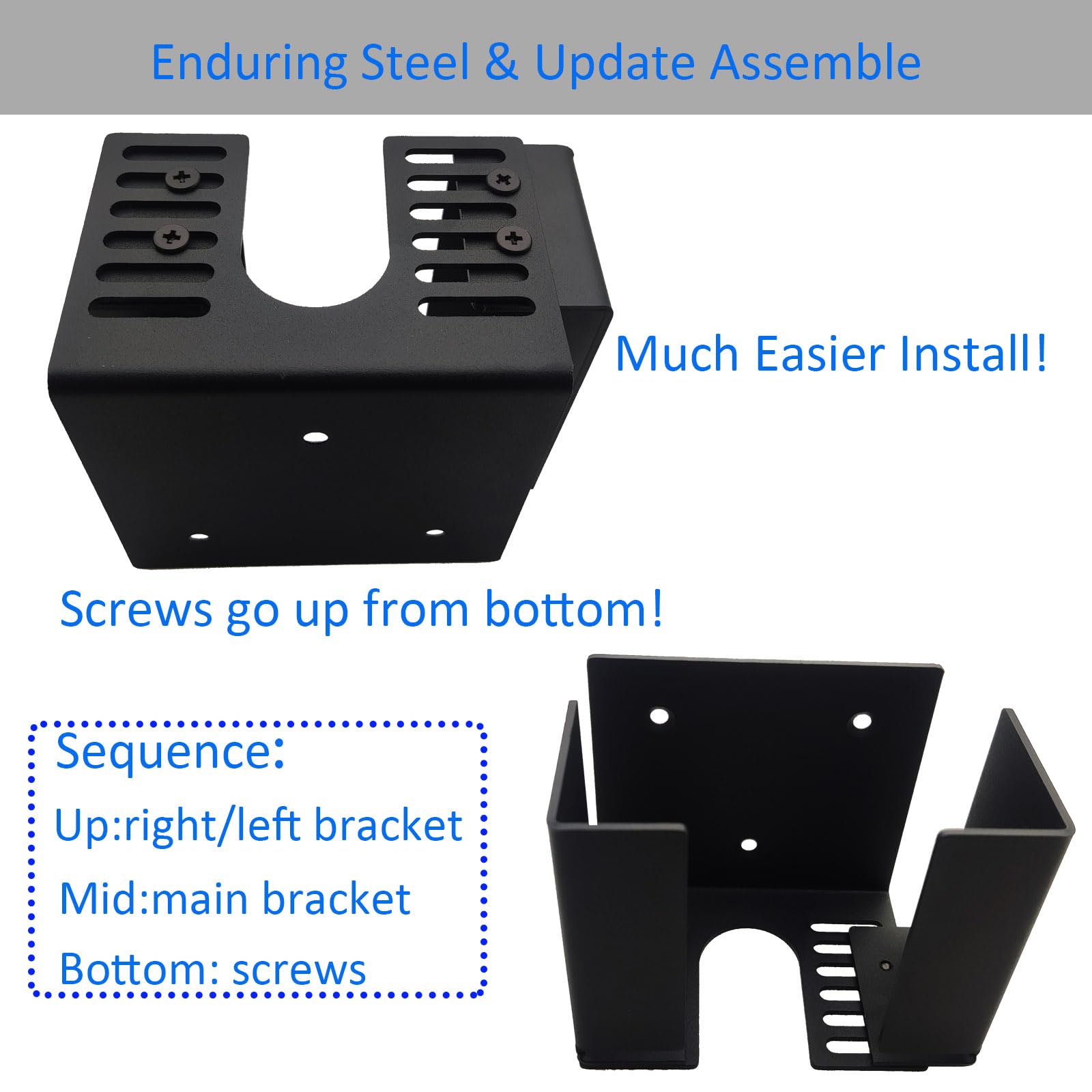Premium EV Charger Holder - Durable Metal Wall Mount Bracket for Tesla, Nissan, Chevy & Other Electric Vehicles - Adjustable Design Fits Chargers Up to 4.76x2.95 Inches - Perfect for Garage, Home & Outdoor EV Charging Stations