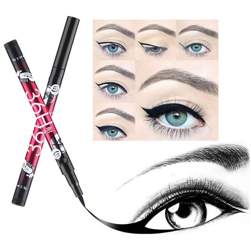 Jayaanu® Waterproof Eyeliner Pencil - Long Lasting Precision Liquid Liner for Smudge-Proof Eye Makeup (6-Pack, Black) | Perfect for Daily Wear, Parties & Special Occasions