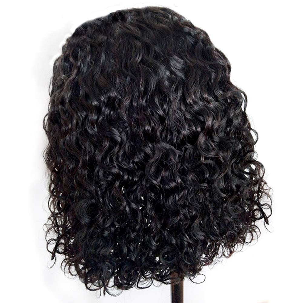 10A Brazilian Human Hair Wigs for Black Women - Glueless Full Lace Wig with Baby Hair, Short Curly Pre-Plucked Small Cap (14