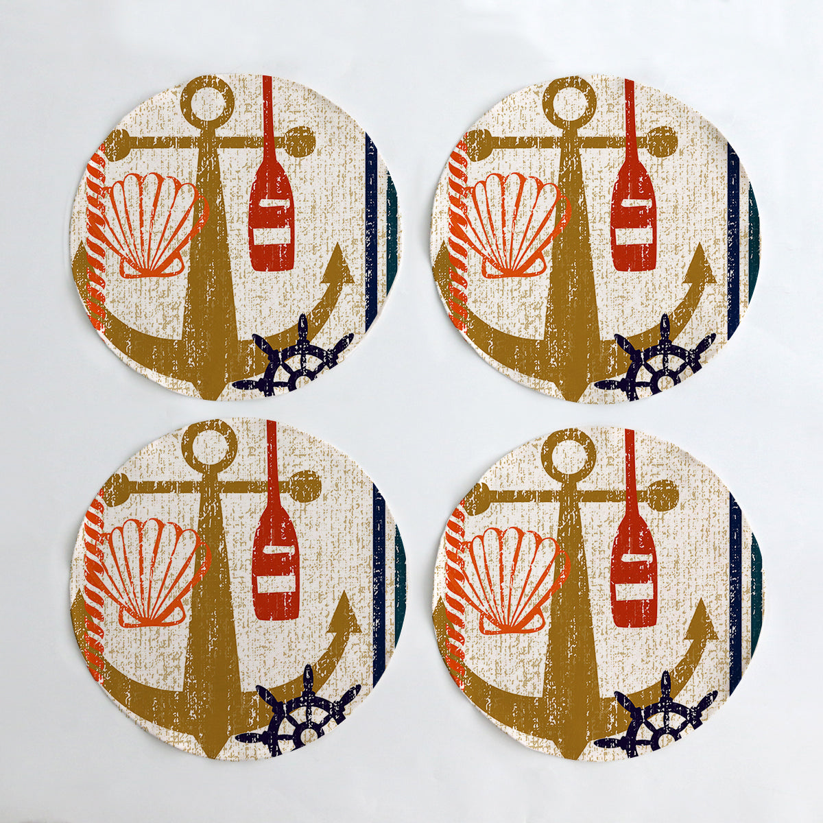 Ocean-Themed Sealife Table Placemats for Dining - Waterproof Beach Decor for Kids & Adults - Perfect for Coastal Home, Summer Parties, and Seafood Restaurants