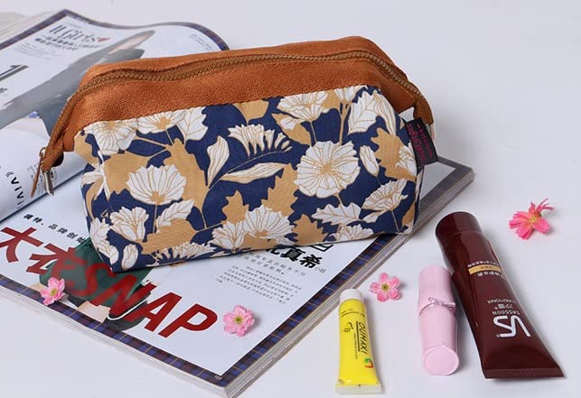 Aimers Women's Travel Toiletry Bag - Waterproof Cosmetic Makeup Organizer with Shaving Kit Storage, Portable Vanity Pouch for Women (Brown) | Perfect for Vacation, Gym, Camping & Business Trips