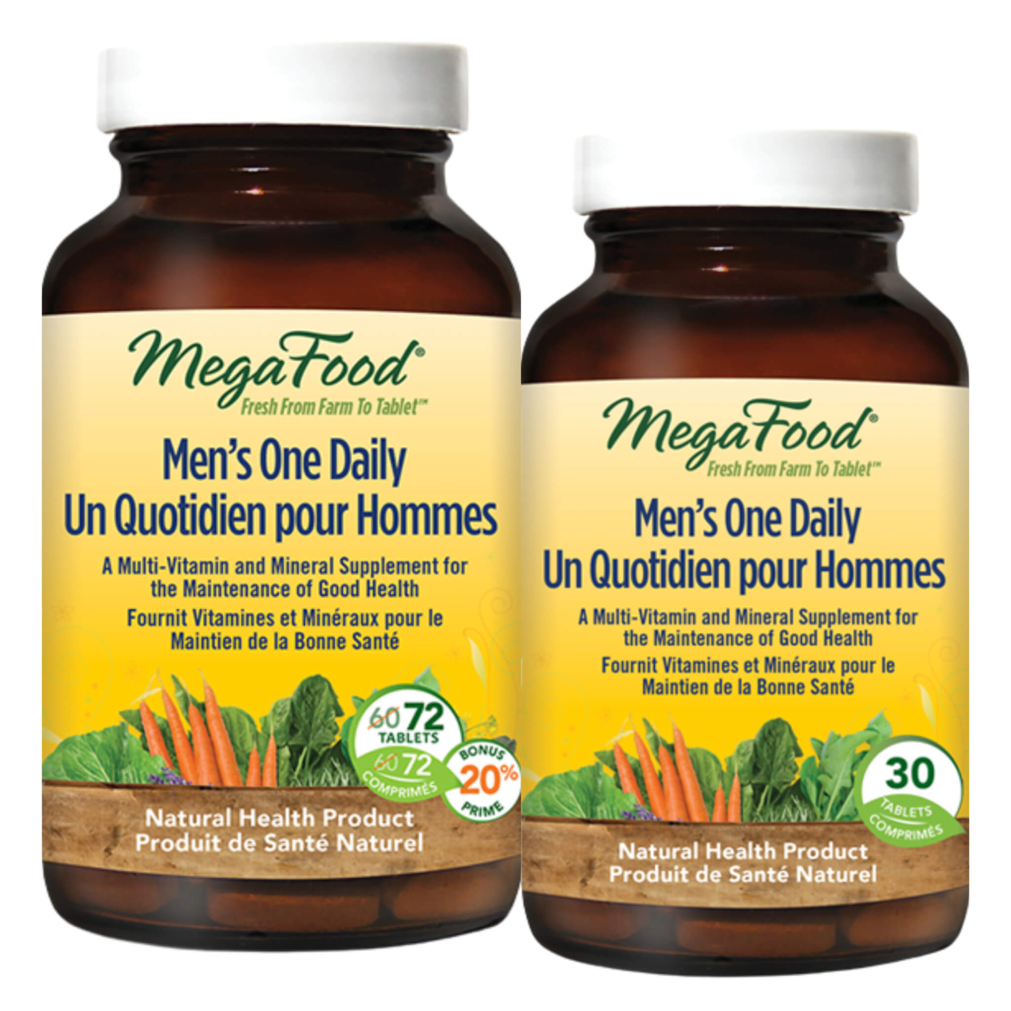 Men's One Daily Bonus Pack Multivitamin Supplement - Supports Immune Health, Energy & Vitality - Perfect for Active Lifestyles & Daily Wellness