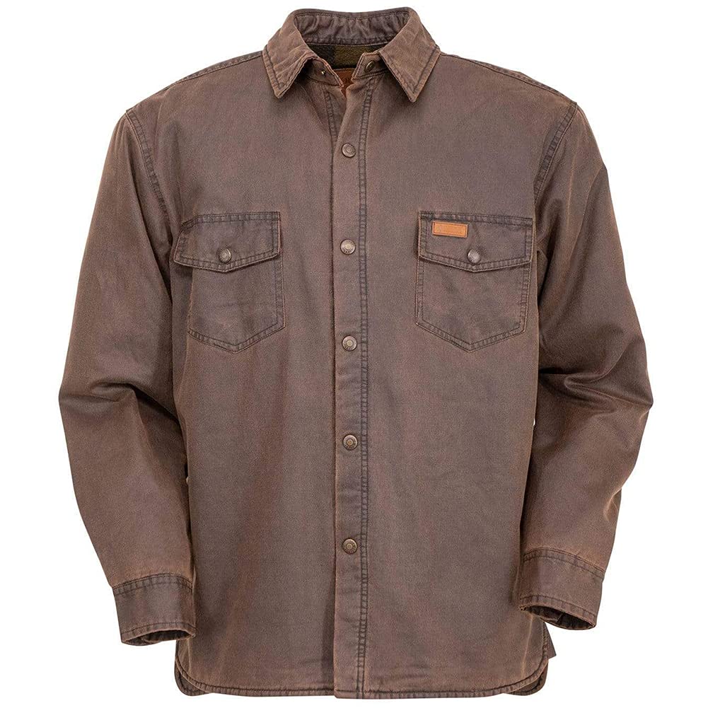 OUTBACK TRADING Men's Loxton Water-Resistant Western Jacket - Durable Casual Coat for Outdoor Adventures, Hiking & Ranch Work
