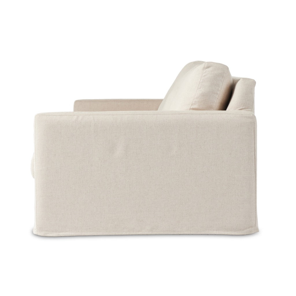 Maddox 2-Piece Sectional Sofa Set in Evere Creme - Modern L-Shaped Couch for Living Room, Lounge & Family Room Comfort