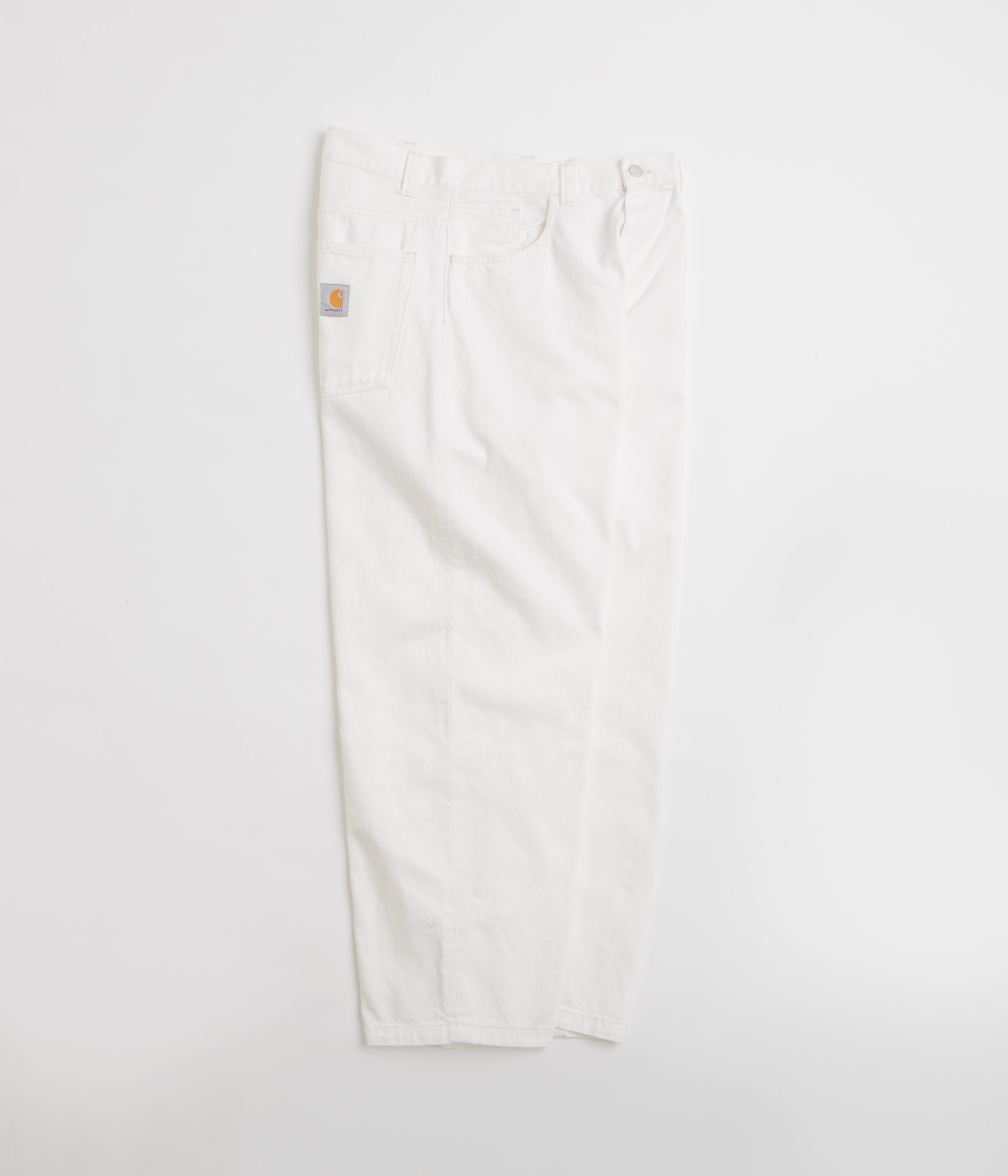 Carhartt Brandon Pants - Durable Work Pants for Men, White Rinsed Denim, Relaxed Fit for Construction & Outdoor Work | Perfect for Job Sites, Farming & Casual Wear