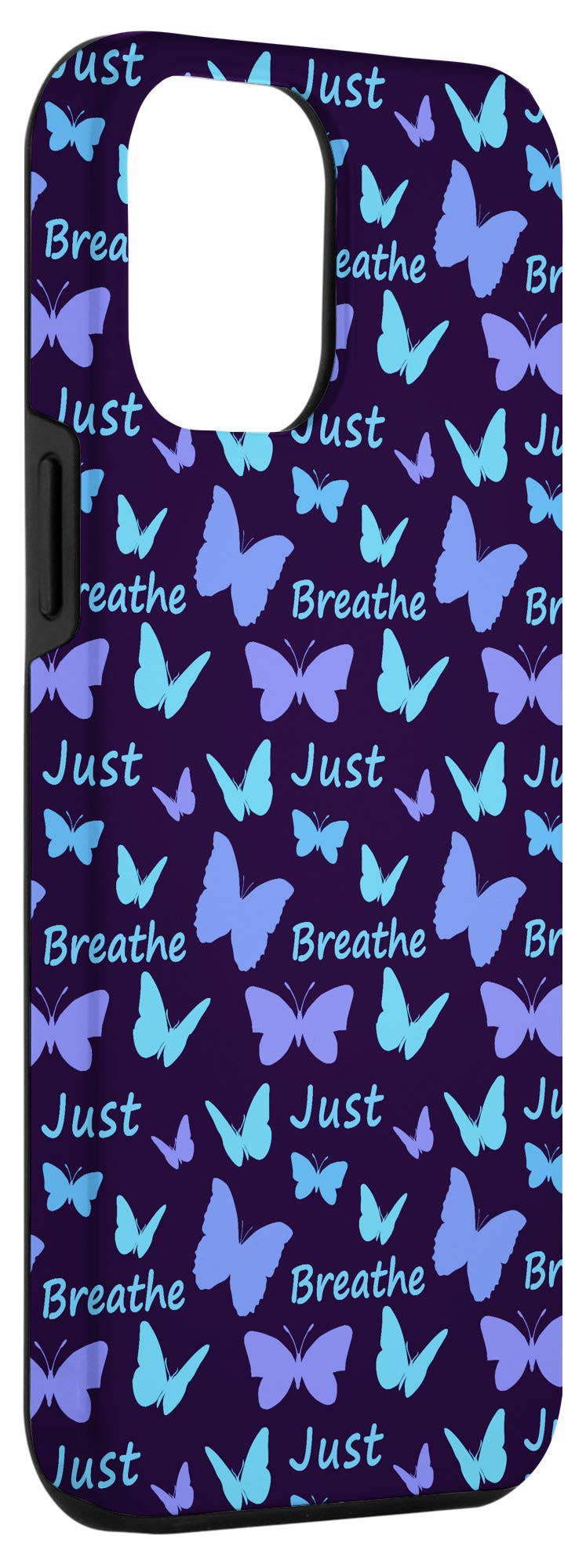 iPhone 12 Pro Max Case with Butterfly & Dandelion Tattoo Design - Meditation Inspired Phone Cover for Yoga, Mindfulness & Daily Protection