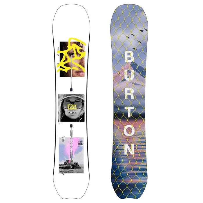 Burton Women's Story Board Snowboard 2025 - All-Mountain Freestyle Snowboard for Women | Perfect for Park, Powder & Groomed Runs