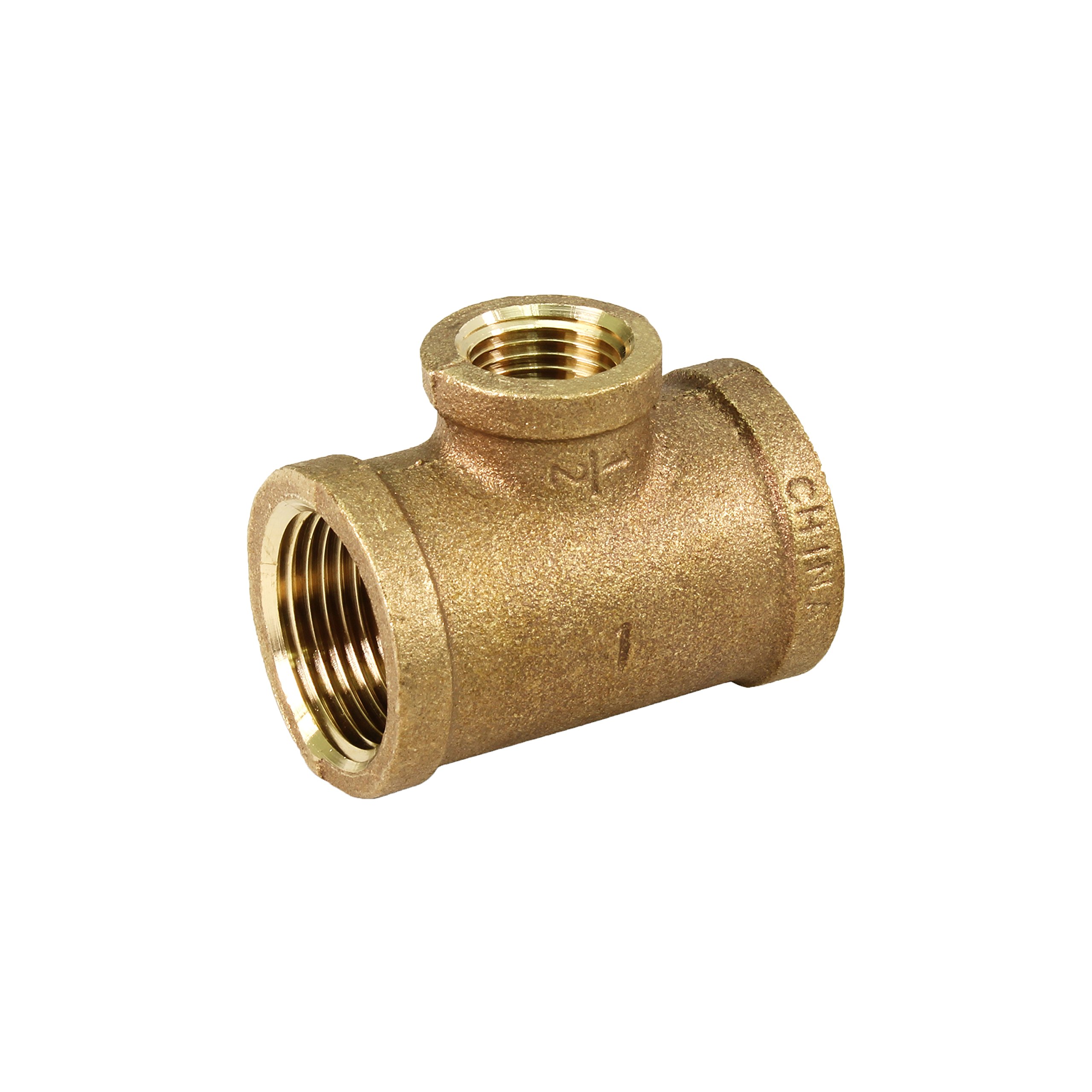 2 Inch Brass Tee Fitting - Heavy Duty Brass Pipe Connector for Plumbing, HVAC & Water Supply - Perfect for Home Repairs, Industrial Use & DIY Projects