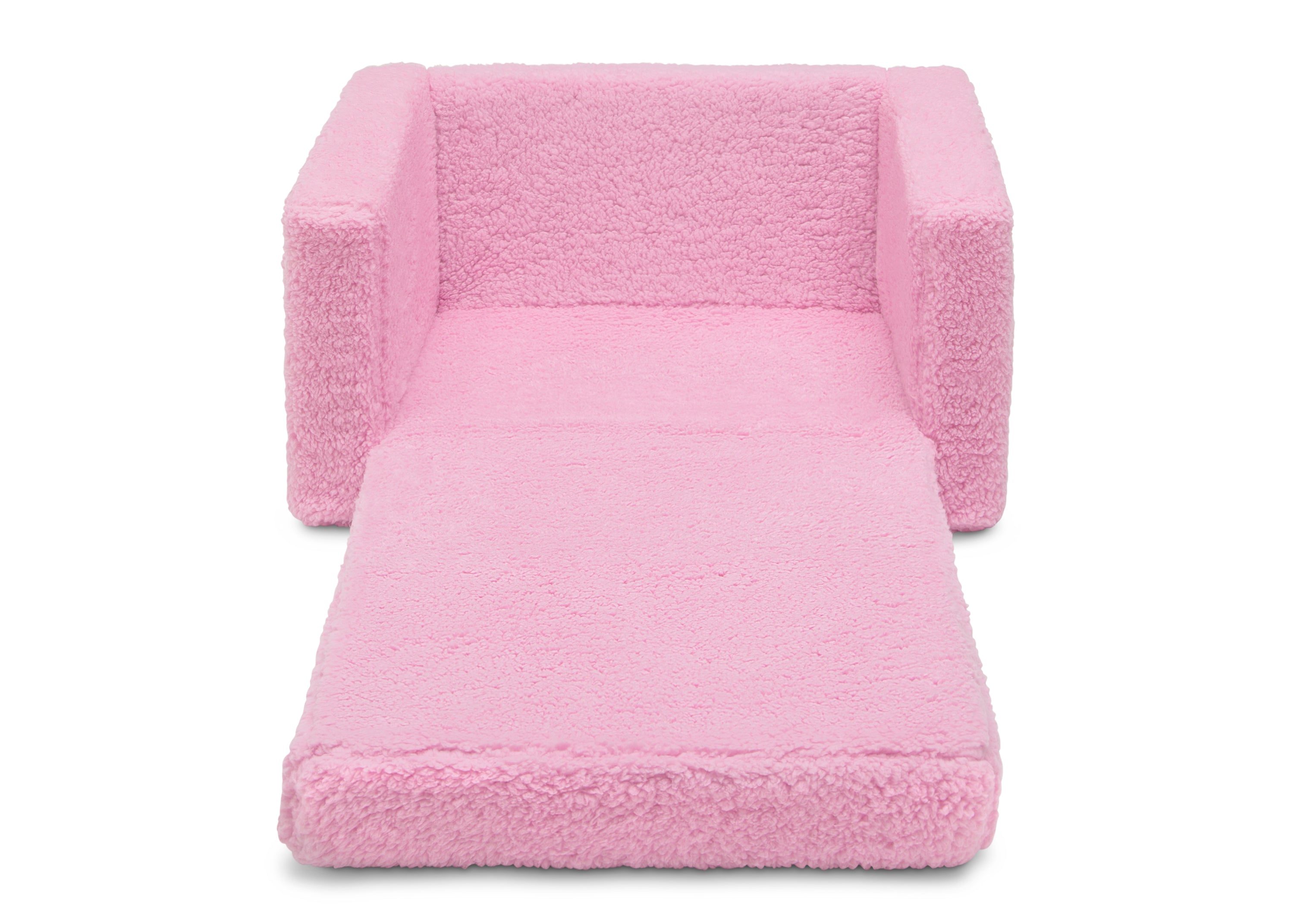 Personalized Cozee Flip Out Sherpa 2-in-1 Convertible Chair to Lounger for Kids - Soft Plush Kids Furniture for Bedroom, Playroom & Reading Nook