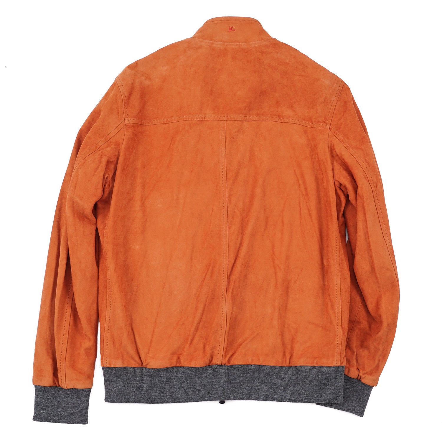 Premium Isaia Suede 'Aqua Leather' Bomber Jacket for Men - Water-Resistant Lightweight Jacket for Casual Wear & Night Out