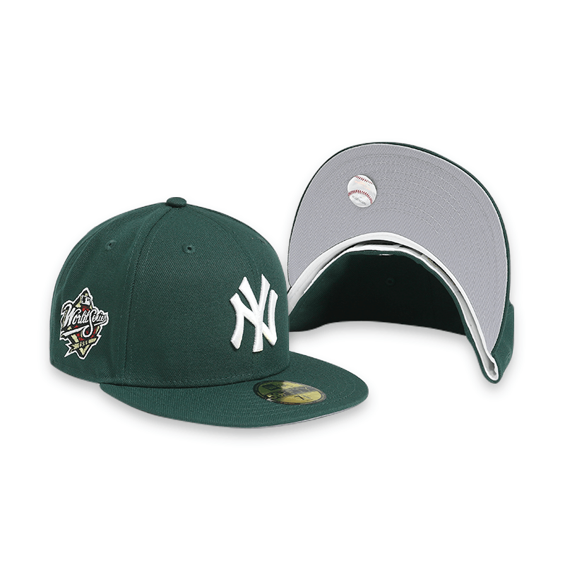 New York Yankees 1999 World Series Green 59FIFTY Fitted Baseball Cap for Men - Perfect for Game Day, Sports Events & Yankees Fans Collection