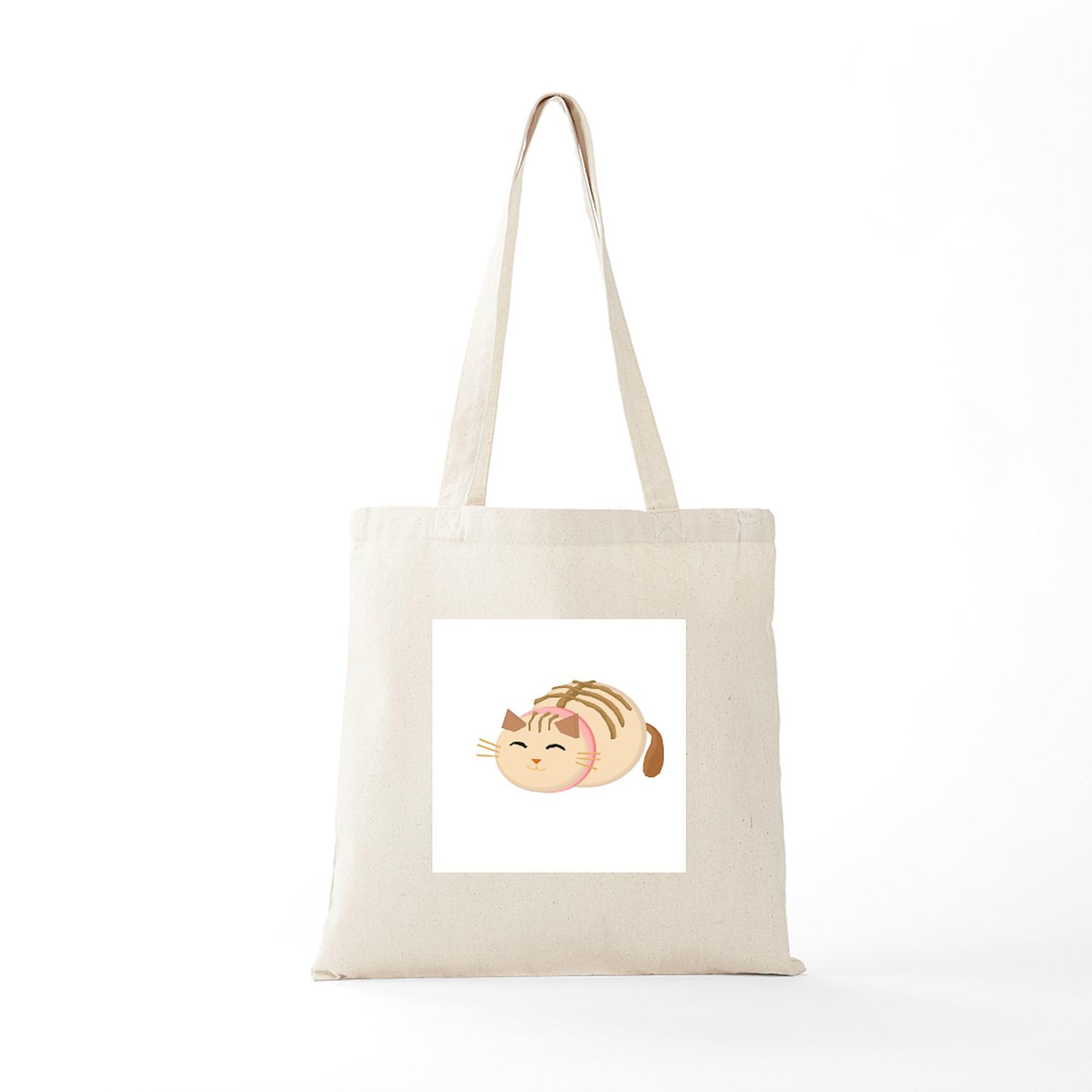 Sushi Cat Tote Bag - Natural Canvas Reusable Shopping Bag for Groceries, Beach & Everyday Use | Eco-Friendly & Durable