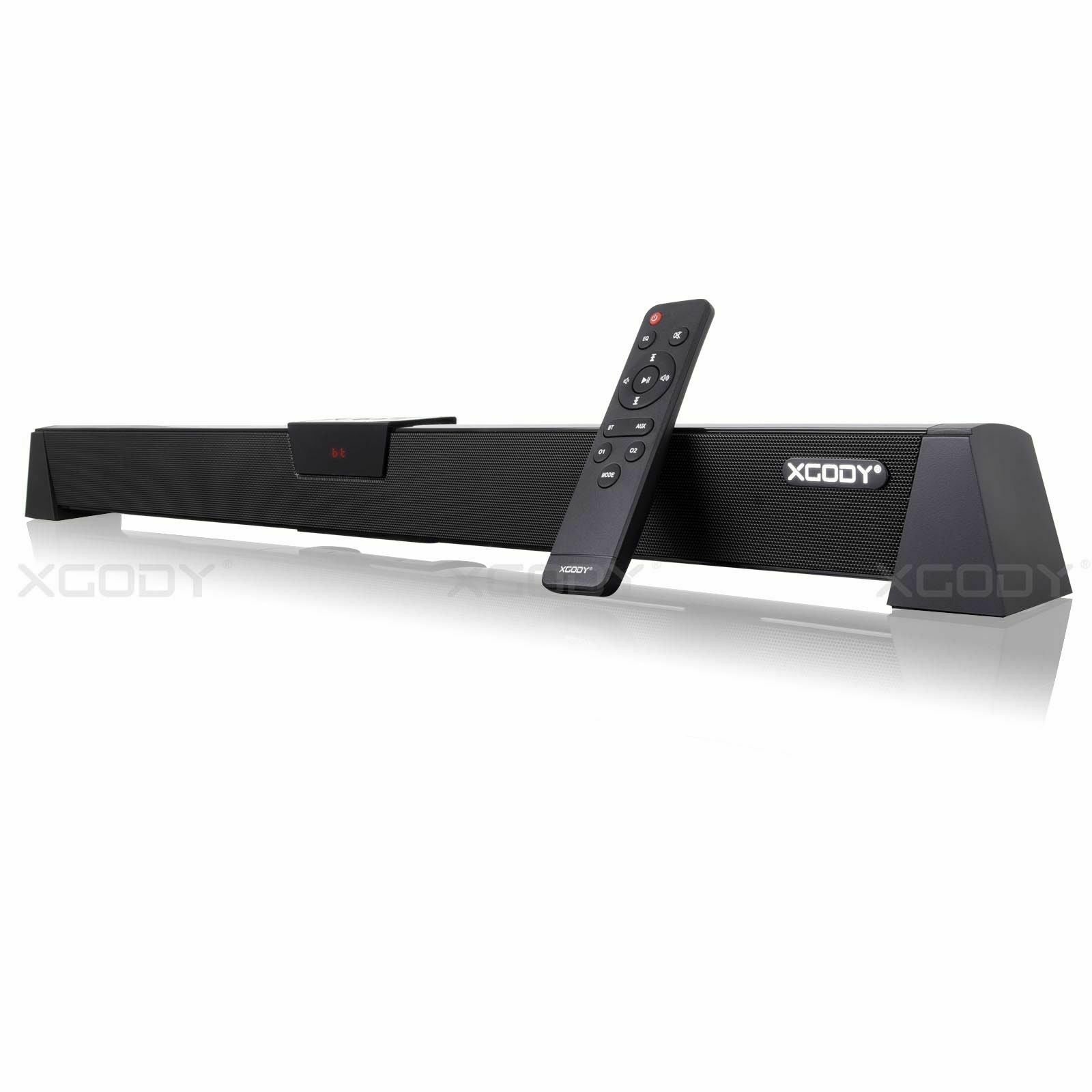 Xgody S XS02 Wireless Bluetooth Soundbar with Hi-Fi Audio - Perfect for Home Theater, TV, Gaming & Music Streaming