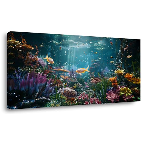 Colorful Underwater World Wall Art (S050)