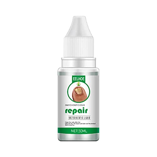 Nail Repair Treatment for Toenail & Fingernail - Onychomycosis, Gray Nail, Cracked & Split Nails Care - Hydrating Nail Strengthener to Renew Yellow, Soft & Thick Nails - 30ml - Perfect for Salon, Home & Travel Use