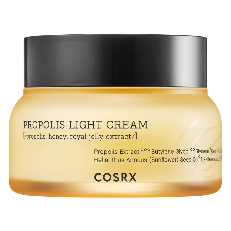 Cosrx Full Fit Propolis Light Moisturizing Face Cream with Honey Extract - 65ml Hydrating Skincare for Dry & Sensitive Skin - Day & Night Use for Glowing Complexion