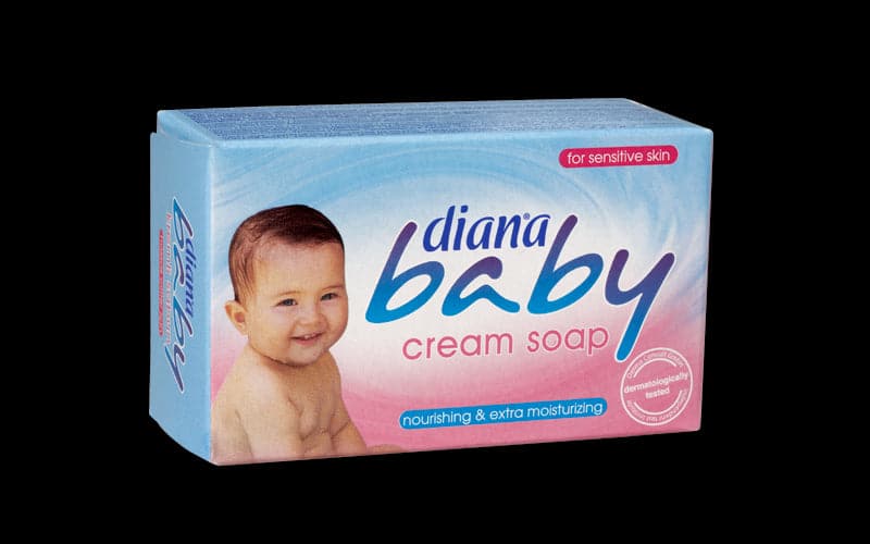 Diana Baby Soap - Gentle & Hypoallergenic for Newborns & Sensitive Skin - 75g | Ideal for Bath Time, Daily Cleansing & Diaper Rash Prevention
