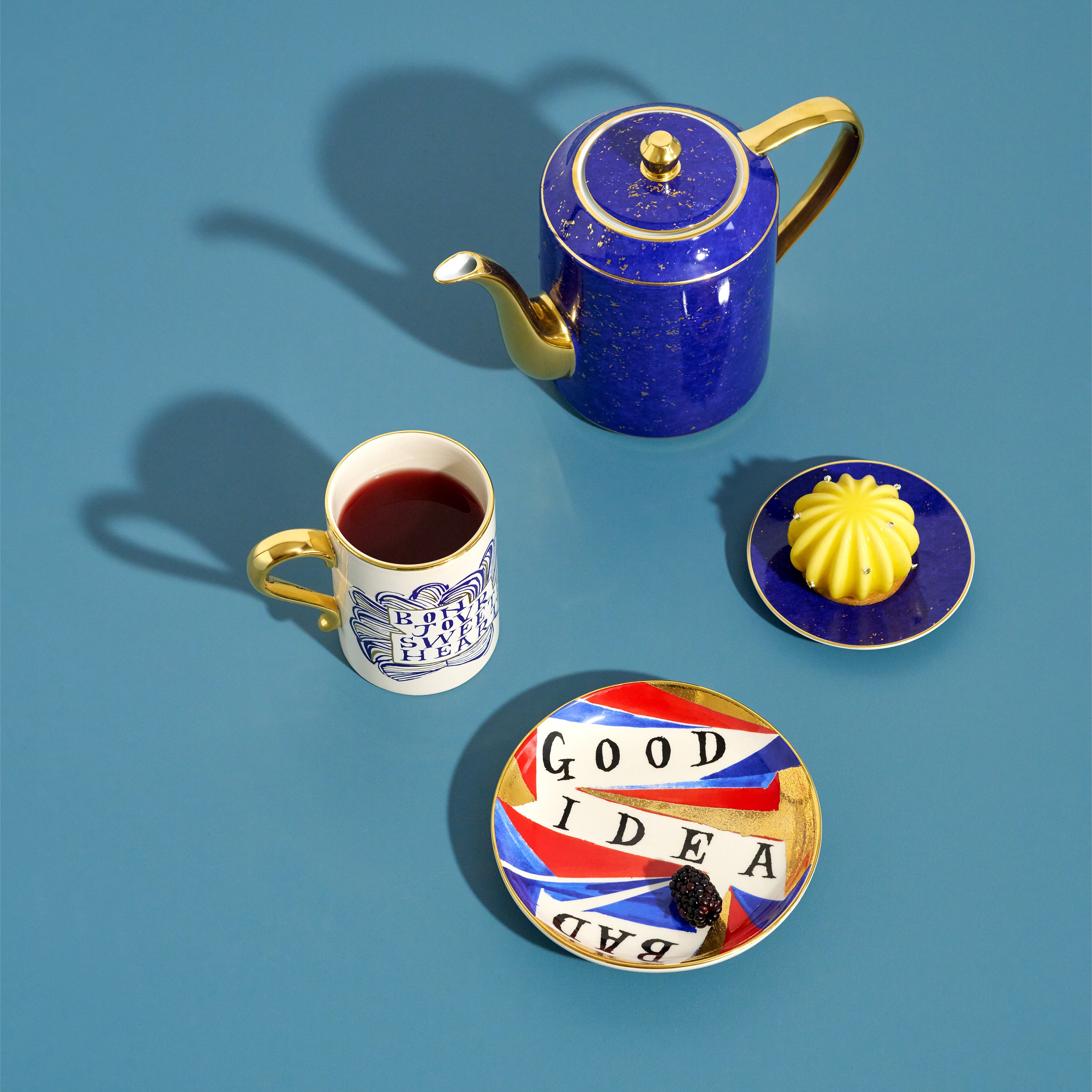 Ruan Hoffmann Good/Bad Idea Plate - Unique Ceramic Dish for Home Decor, Gift Giving & Artistic Display | Perfect for Kitchens, Dining Rooms & Modern Interior Design