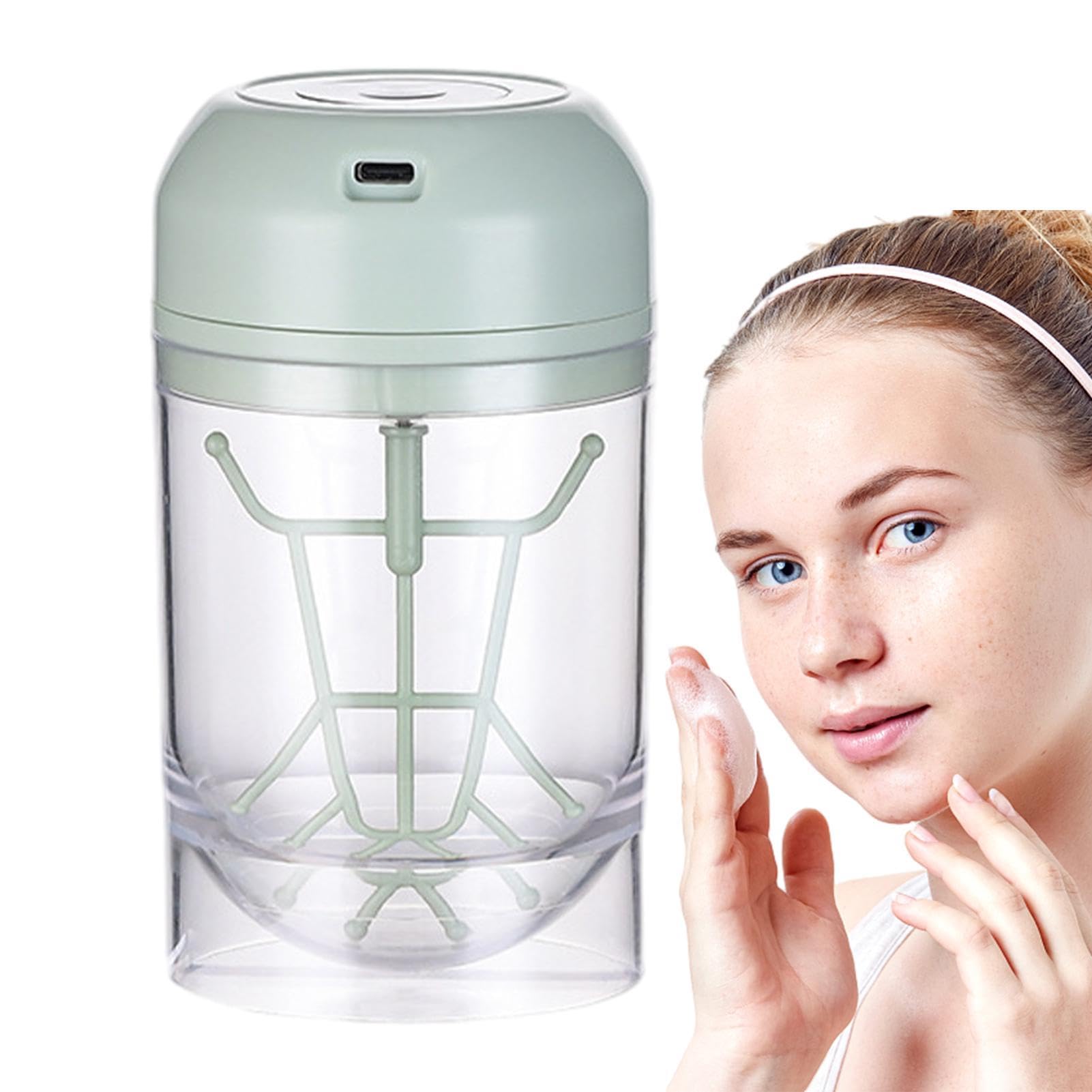 Electric Facial Foam Cleanser & Bubble Maker - Marshmallow Whip Foam Machine for Deep Skin Cleansing | Portable Facial Cleansing Tool for Women & Girls | Perfect for Daily Skincare Routine & Spa Days