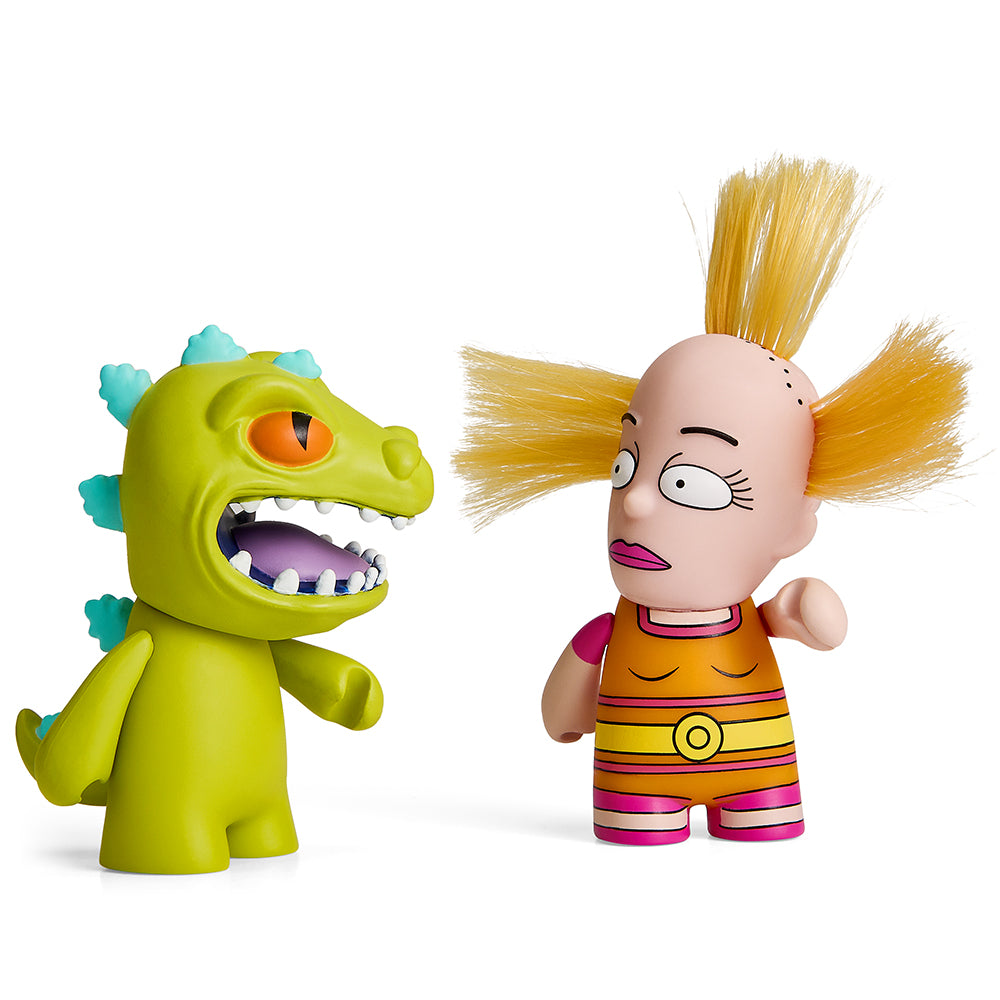 Rugrats Cynthia and Reptar 3-Inch Vinyl Figure 2-Pack Set - Official Nickelodeon Collectible Toys for Kids & Adults - Perfect for Display, Gifts, and Nostalgic 90s Cartoon Fans