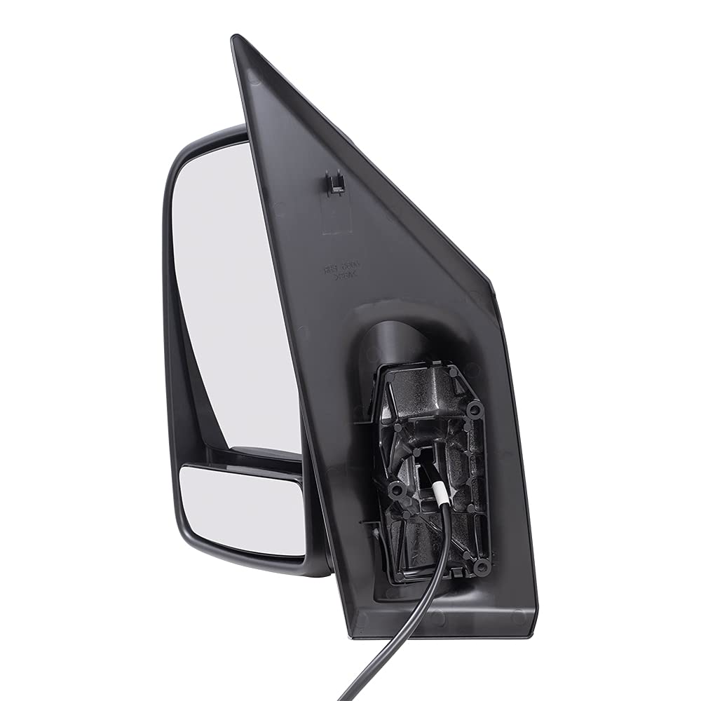 Brock Replacement Driver Side Power Mirror with Heat, Turn Signal & Manual Fold - Compatible with 2019-2020 Mercedes-Benz Sprinter 3500XD & 4500 (907 Series) - Perfect for Cargo Van Repairs & Fleet Maintenance