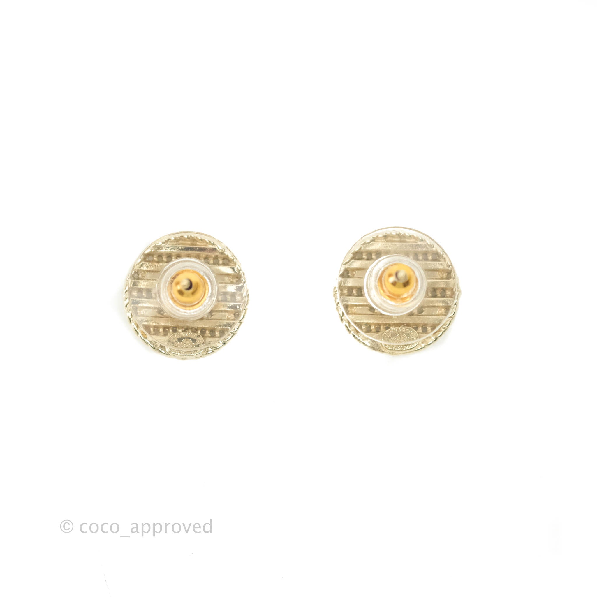 Chanel CC Round Earrings in Gold Tone - 19C Collection | Luxury Fashion Jewelry for Women | Perfect for Parties, Weddings & Special Occasions