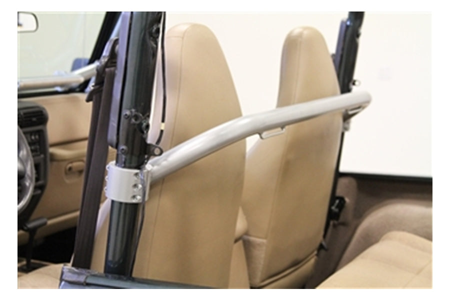 Jeep CJ5 Rock Hard 4x4 Straight Across Front Seat Harness Bar - Off-Road Racing Safety Upgrade for Jeep CJ5 Models - Perfect for Off-Road Adventures & Extreme Driving